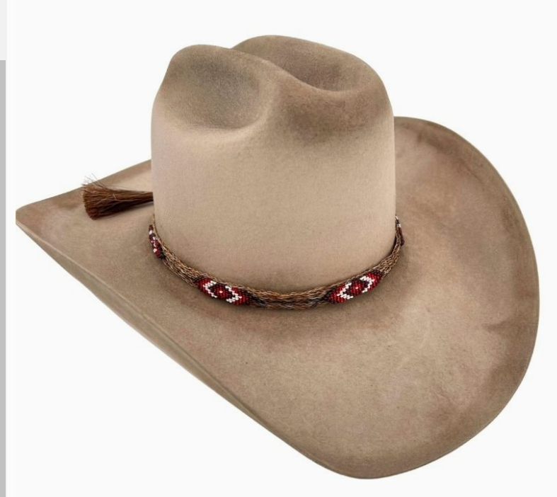 Horsehair Beaded Hatband