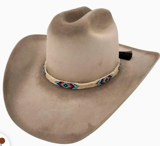 Horsehair Beaded Hatband