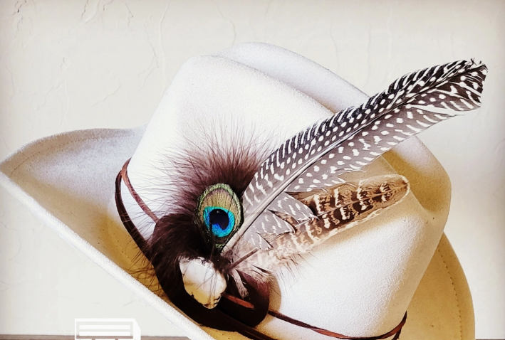 Rope and Feather hat band