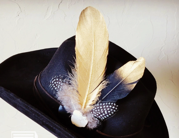 Rope and Feather hat band