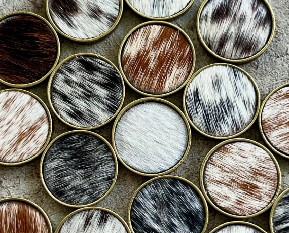 Cowhide Lapel Hat Pin Metal