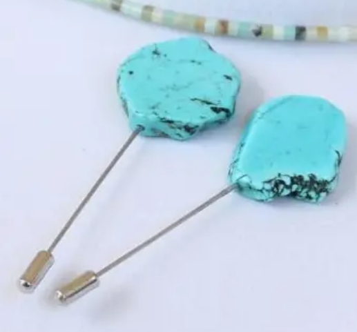 Turquoise Stone Hat Pin