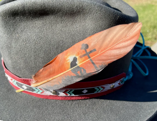Cowboy Prayer Hat Feather