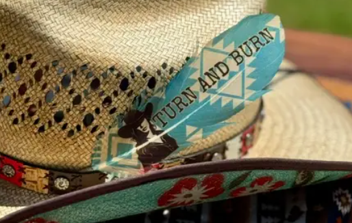 Turn and Burn Hat Feather